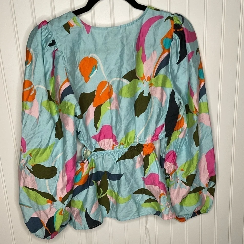 A new day abstract print Top Size Small